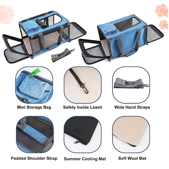 Gapzer Soft Sided Pet Carrier for Large and Medium Pets - Picture 2 of 14